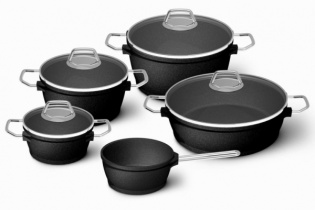 5-dílná sada nádobí (black edition)