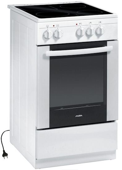 Elektrický sporák sklokeramický CS 623 GW