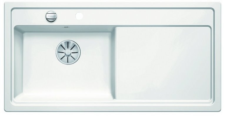 ZENAR XL 6 S InFino Keramika zářivě bílá dřez vlevo s excentrem - 524166