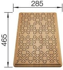 Blanco Krájecí deska dřevěná FARON XL 6 S s ornamenty 237591