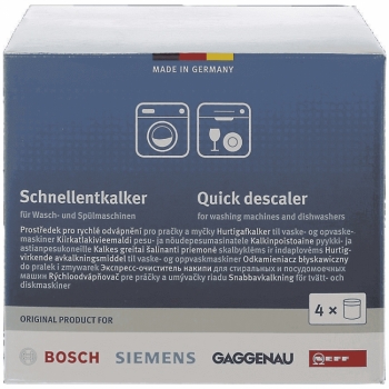 Bosch Odvápňovací prostředek pro pračky a myčky (sada 4 ks) 312351
