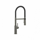 Blanco CATRIS-S Flexo satin dark steel s černou sprchovou hadicí HD - 527731