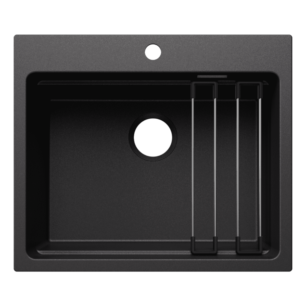 ETAGON 6 InFino Silgranit antracit bez odtokové armatury + pojezdy - 527749