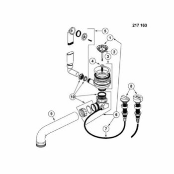Blanco Odtoková armatura 3 1/2" pro SONA 45 S a XL 6 S s excentrem - 217163