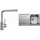 Blanco SET 02-D 25 Pro 45 S Přírodní lesk + Mila Chrom