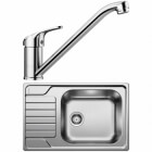 Blanco SET 05-A 25 Dinas XL 6 S Compact Kartáčovaný + Daras Chrom
