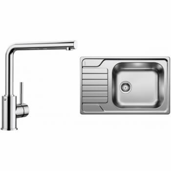 Blanco Set 05-B 25 Dinas XL 6 S Compact Kartáčovaný + Mila Chrom