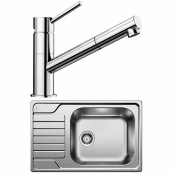 Blanco Set 05-C 25 Dinas XL 6 S Compact Kartáčovaný + Kano-S Chrom