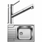 Blanco Set 05-C 25 Dinas XL 6 S Compact Kartáčovaný + Kano-S Chrom