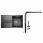 Blanco Set 10-B 25 Zia 5 S Antracit + Mila Chrom