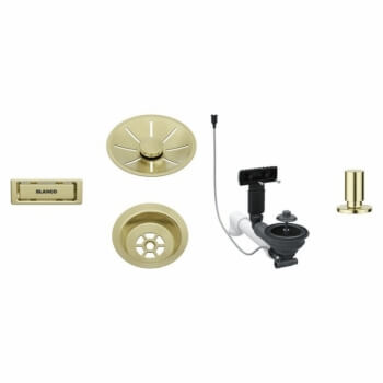 Blanco Odtoková sada 3 1" InFino pro jednu vaničku, přepad C-overflow, + táhlo, satin gold - 207427
