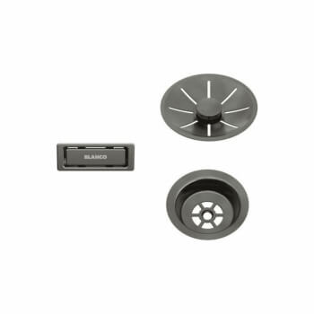 Blanco Odtoková sada InFino s přepadem C-overflow, satin dark steel - 206900