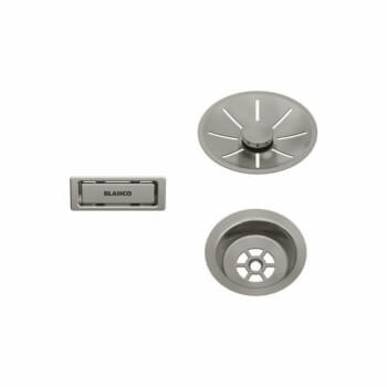 Blanco Odtoková sada InFino s přepadem C-overflow, satin platinum - 207406