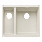 Blanco SUBLINE 340/160 U InFino Silgranit bílá soft bez odtok. armatury, velká vana vpravo - 527812