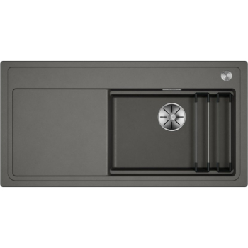 Blanco Etagon XL 6 S silgranit šedá vulkán dřez vpravo s exc. ovládáním PushControl - 528095