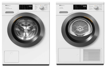 Miele WED385 WCS PWash&Steam&9kg + TED645WP EcoSpeed&9kg