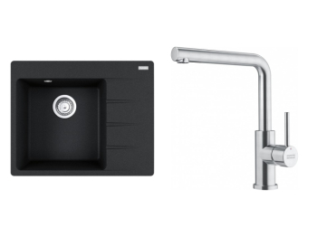 Franke Set CNG 611-62 TL/2 Onyx + FC 6985.501 SMART GLENDA