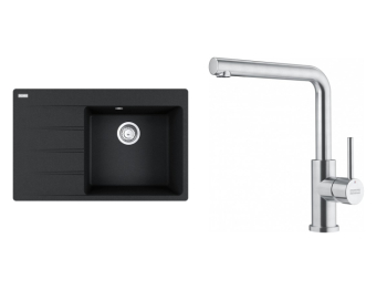Franke Set CNG 611-78/7 TL Onyx + FC 6985.501 SMART GLENDA