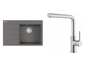 Franke Set CNG 611-78/7 TL Šedý kámen + FC 6985.501 SMART GLENDA