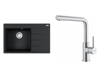 Franke Set CNG 611-78/2 TL Onyx + FC 6985.501 SMART GLENDA