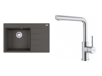Franke Set CNG 611-78 TL/2 šedá břidlice + FC 6985.501 SMART GLENDA