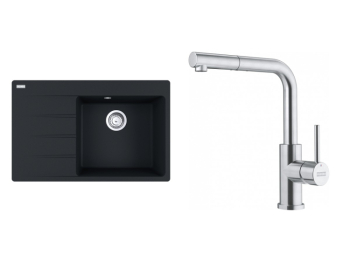 Franke Set CNG 611-78/7 TL Matná černá + FC 6986.501 SMART GLENDA