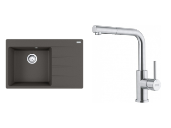 Franke Set CNG 611-78 TL/2 šedá břidlice + FC 6986.501 SMART GLENDA