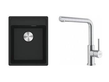 Franke Set MRG 610-37 RTL Matná černá + FC 6985.501 SMART GLENDA