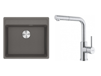 Franke Set MRG 610-52 RTL Šedý kámen + FC 6986.501 SMART GLENDA