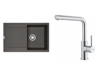 Franke Set MRG 611 šedá břidlice + FC 6985.501 SMART GLENDA