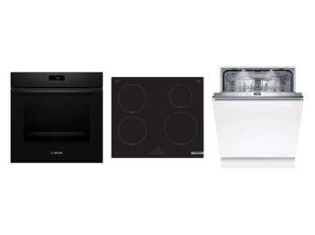 Bosch Set Bosch trouba HBA572BB4 + Bosch varná deska PUE611BB5E + Bosch myčka SMV6ZDX16E