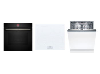 Bosch Set Bosch trouba HBG7742B1 + varná deska PIF612BB1E + myčka SMV6ZDX16E