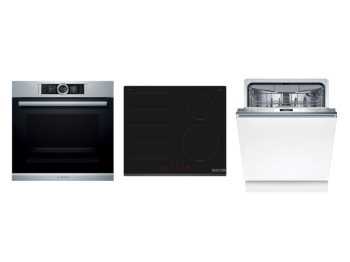 Bosch Set Bosch trouba HSG656XS1 + varná deska PIX631HC1E + myčka SBD6ECX21E