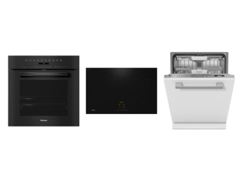 Miele Set Miele trouba H 7262 BP + varná deska KM 7373 FL + myčka G 7265 SCVi XXL