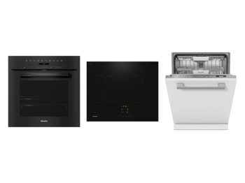 Miele Set Miele trouba H 7262 BP + varná deska KM 7361 FL + myčka G 7265 SCVi XXL