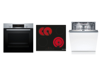 Bosch Set Bosch trouba HBA534ES3 + varná deska PKN631FP2E + myčka SMV6ZDX16E