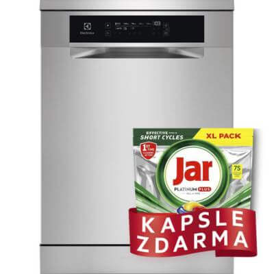Volně stojící myčky Electrolux a zdarma kapsle JAR