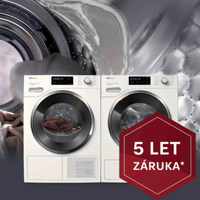 Miele pračky a sušičky s prodlouženou zárukou na 5 let