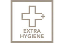 Funkce Extra hygieny pro 99,99% výsledky bez bakterií