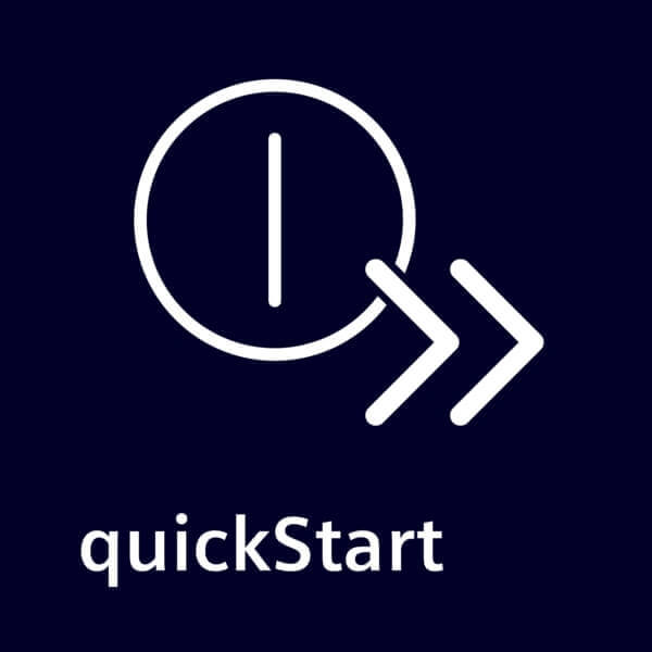 QuickStart Ohrievanie jedla stlačením tlačidla - quickStart