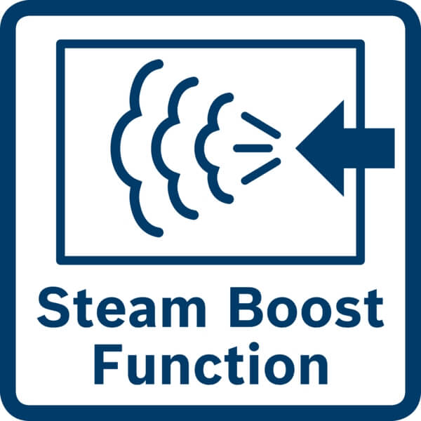 Funkcia Steam Boost﻿ Extra para vždy, keď ju potrebujete.