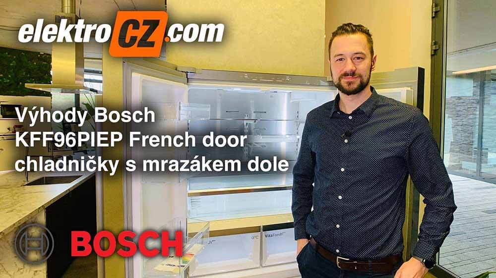 Výhody Bosch KFF96PIEP French door chladničky s mrazákem dole