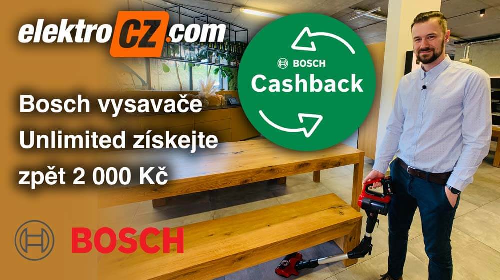 Bosch vysavače Unlimited získejte zpět 2 000 Kč