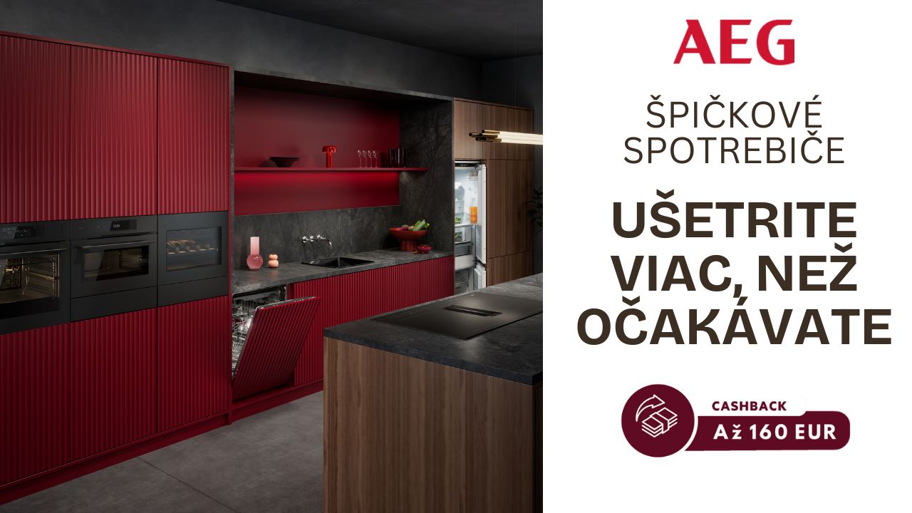 AEG Cashback: Prémiové spotrebiče teraz môžete kúpiť výhodnejšie
